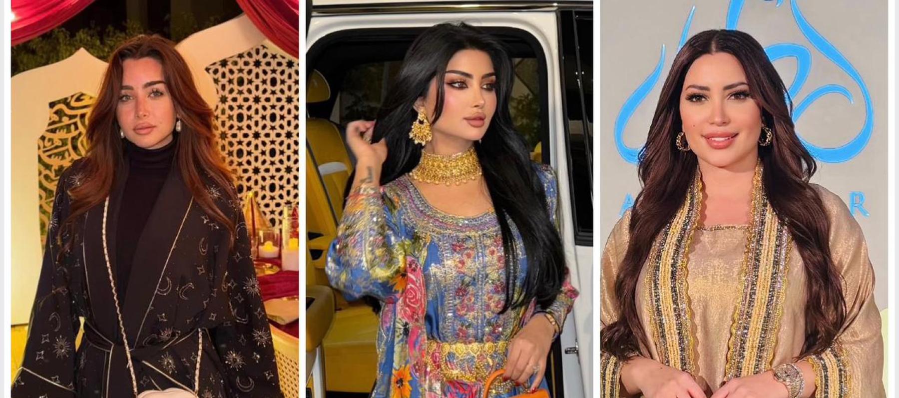 إطلالات شرقية للنجمات والمؤثرات بعبايات وقفاطين في رمضان