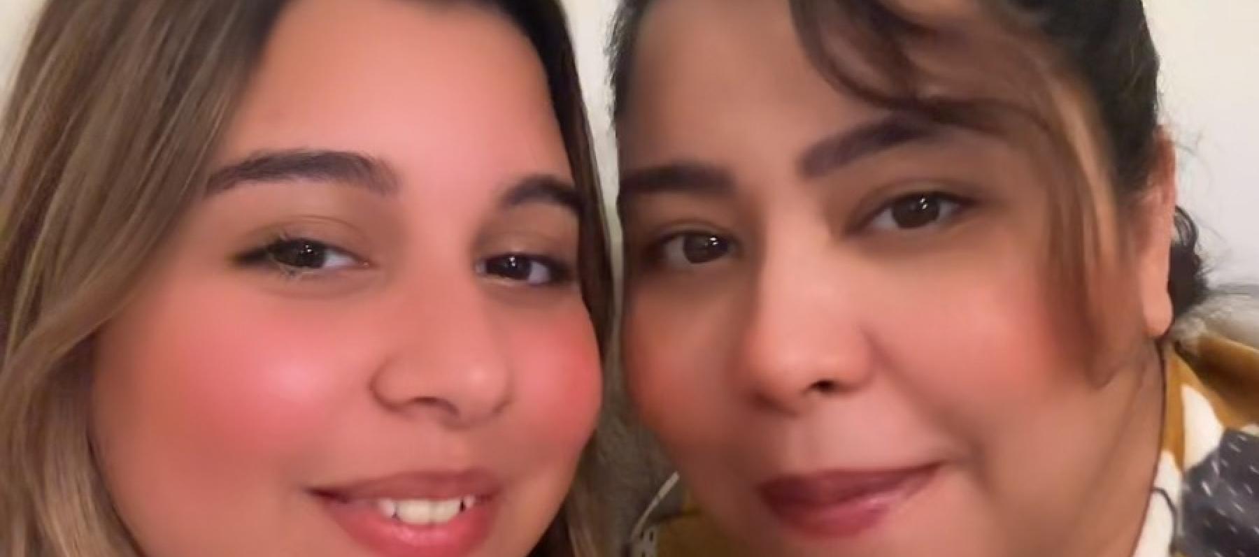 شيرين عبد الوهاب مع  ابنتها هنا بأحدث ظهور