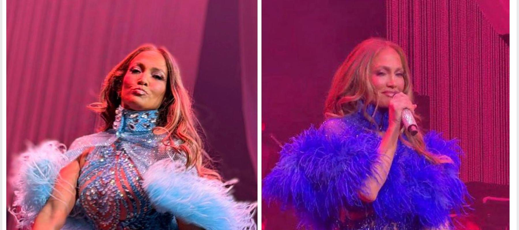 إطلالات مسرحية لافتة لجينيفر لوبيز بتوقيع شربل زوي 