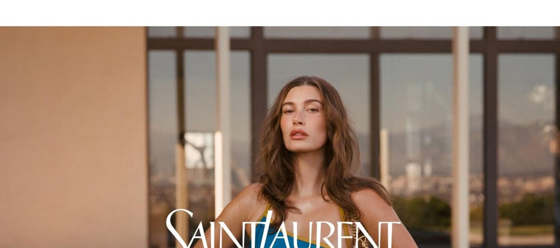 هايلي بيبر بين الجرأة والرومانسية الحالمة في حملة سان لوران - الصورة بعدسة nadia lee cohen