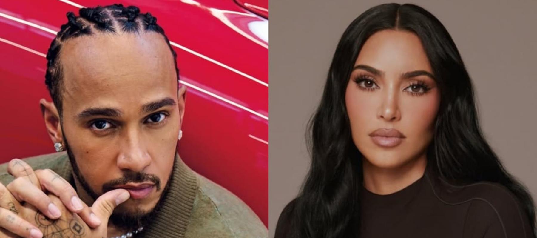 كيم كارداشيان ولويس هاميلتون