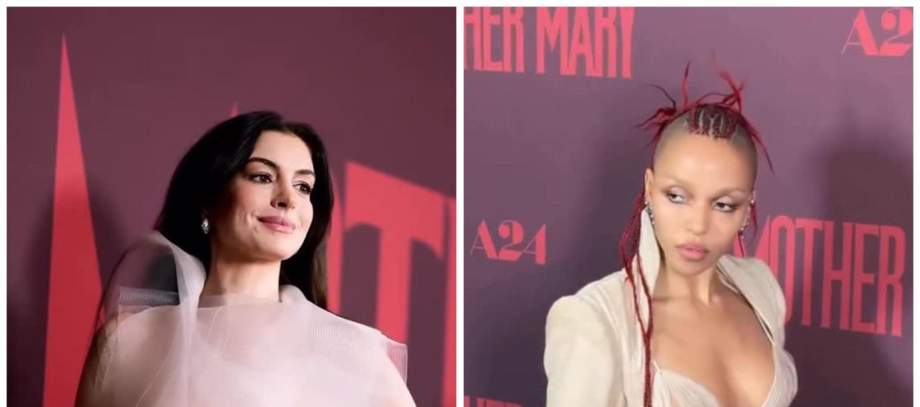 القماش الشفاف يسيطر على إطلالات آن هاثاواي و FKA twigs