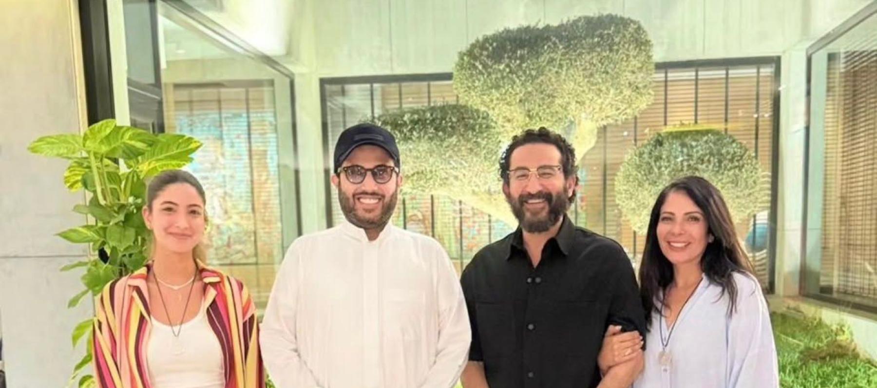 تركي آل الشيخ أحمد حلمي ومنى زكي - صورة من إنستغرام