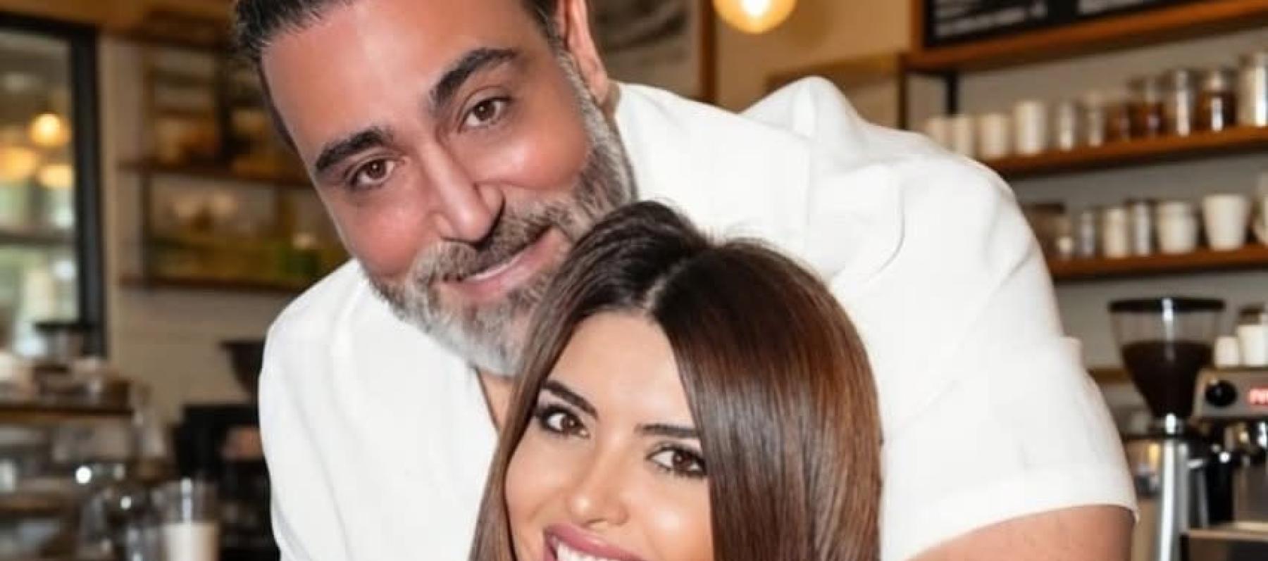 عبدو شاهين وزوجته - صورة من فيسبوك