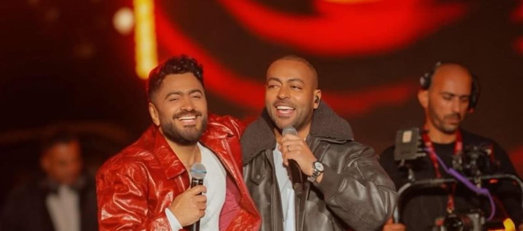 تامر حسني وتامر عاشور 