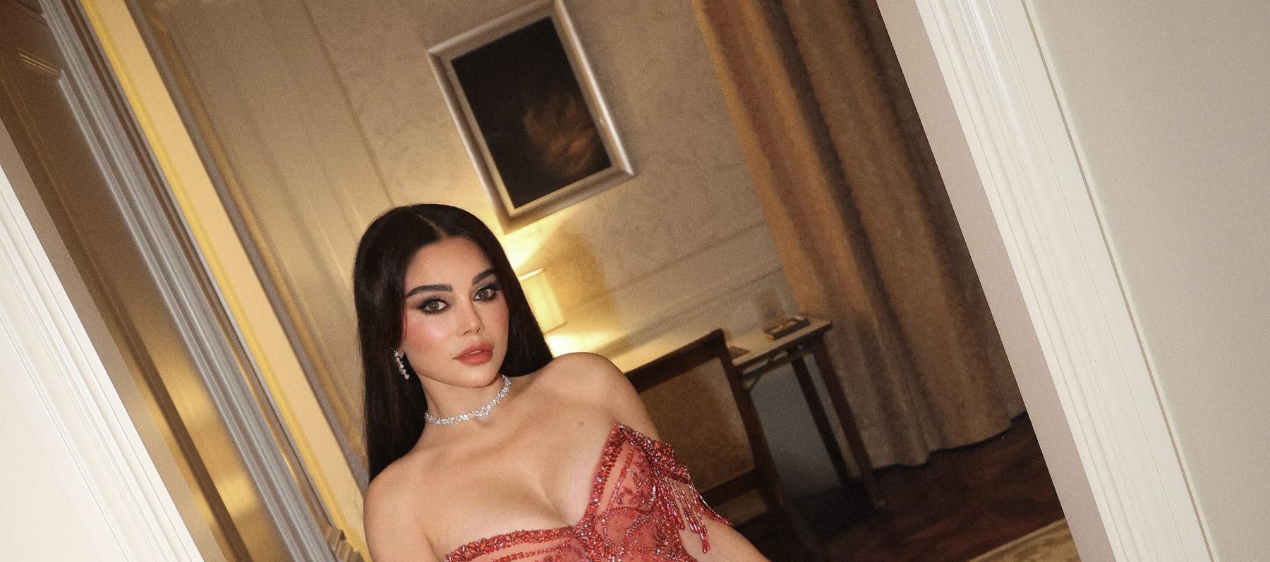 هيفاء وهبي بفستان مرصع من جورج حبيقة ومجوهرات شوبارد - الصورة من انستغرام هيفاء وهبي بعدسة ربيع السروان