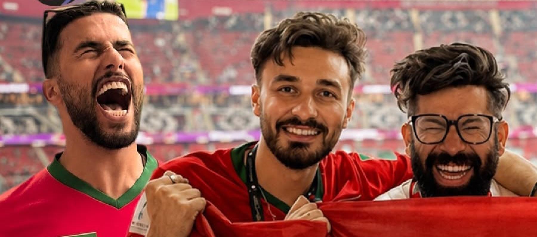محبي المنتخب المغربي "أسود الأطلس" يحتفلون رغم الخسارة