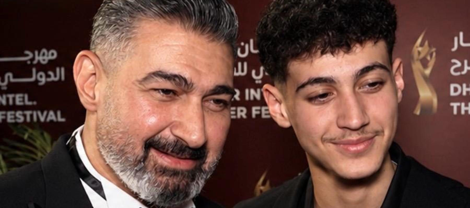 ياسر جلال وابنه 