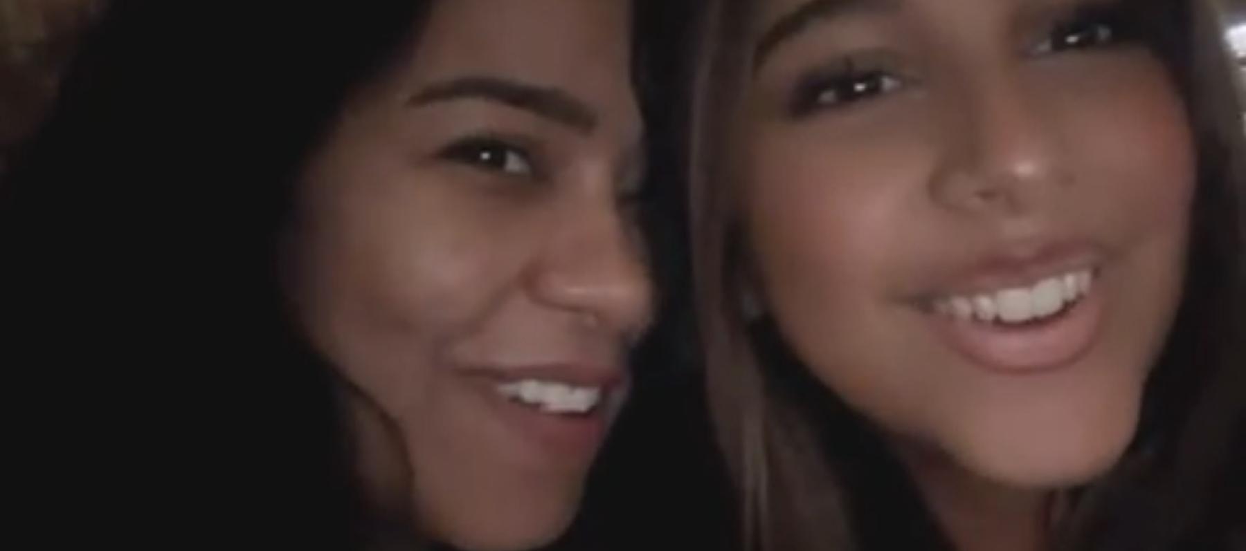 شيرين عبدالوهاب وابنتها هنا