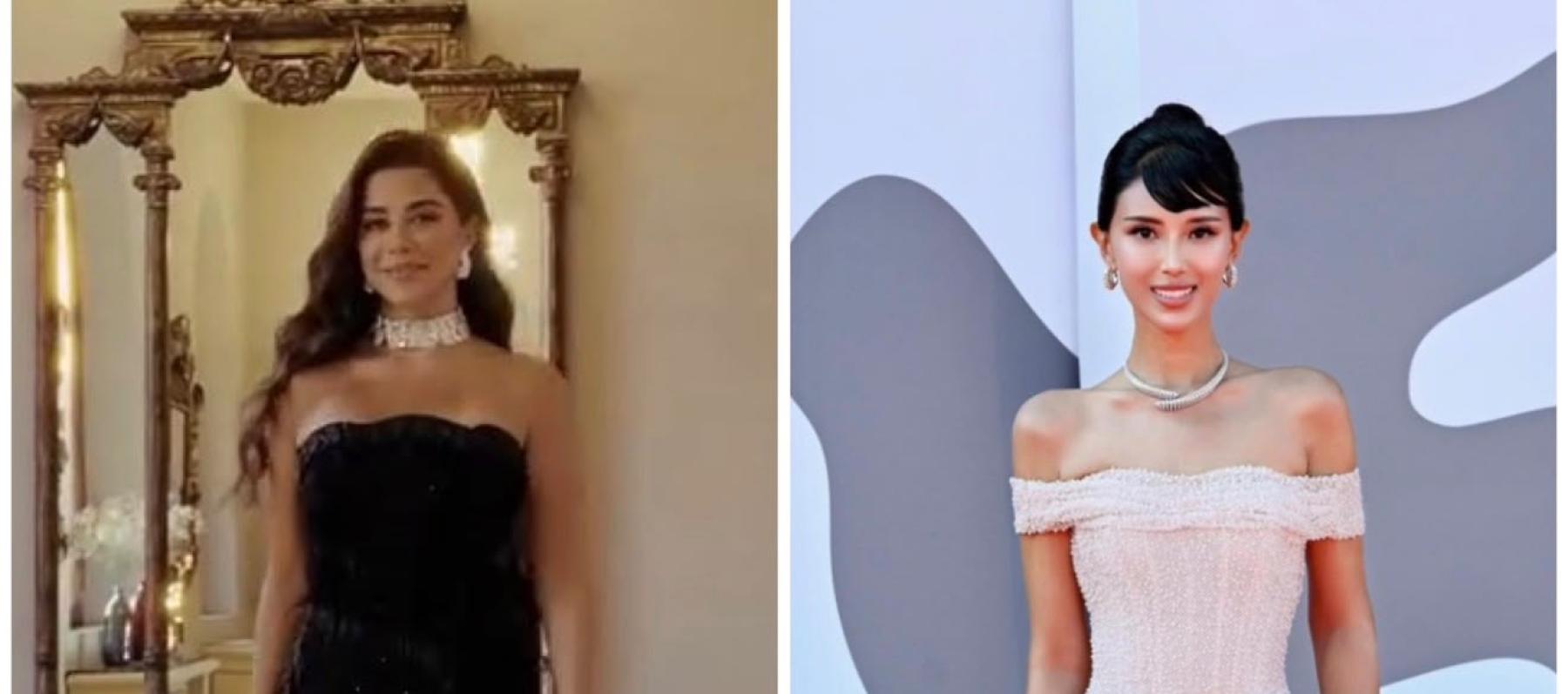 اطلالات يارا السكري وزينب البلوشي في مهرجان فينيسيا