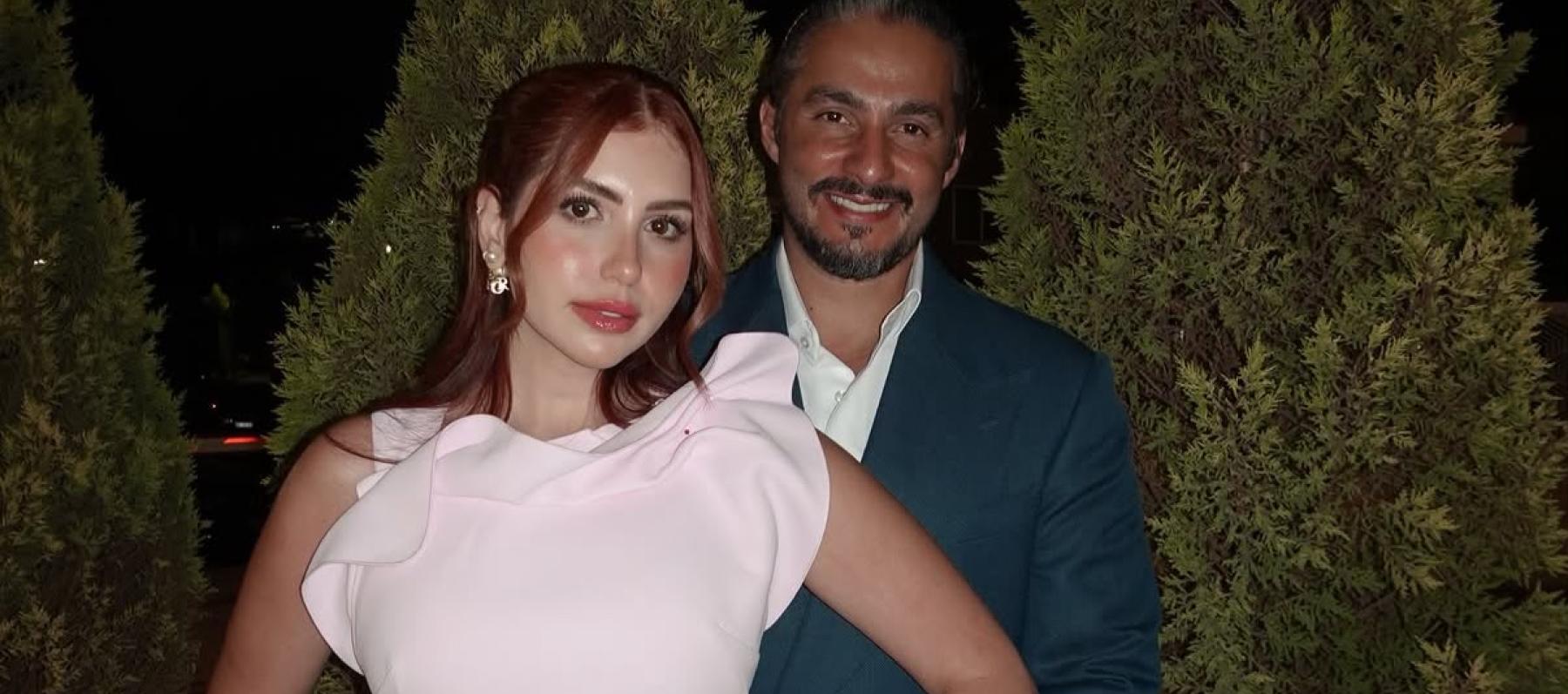منذر الهريني وزوجته أريج