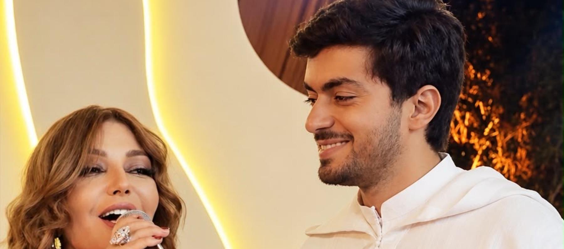 سميرة سعيد وابنها 