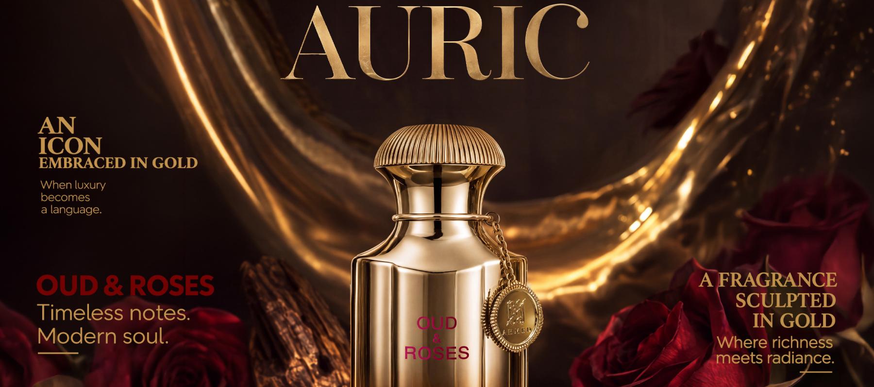 أحمد المغربي للعطور تقدم Oud & Roses Auric بتركيبة تجمع الورد والعود والبخور