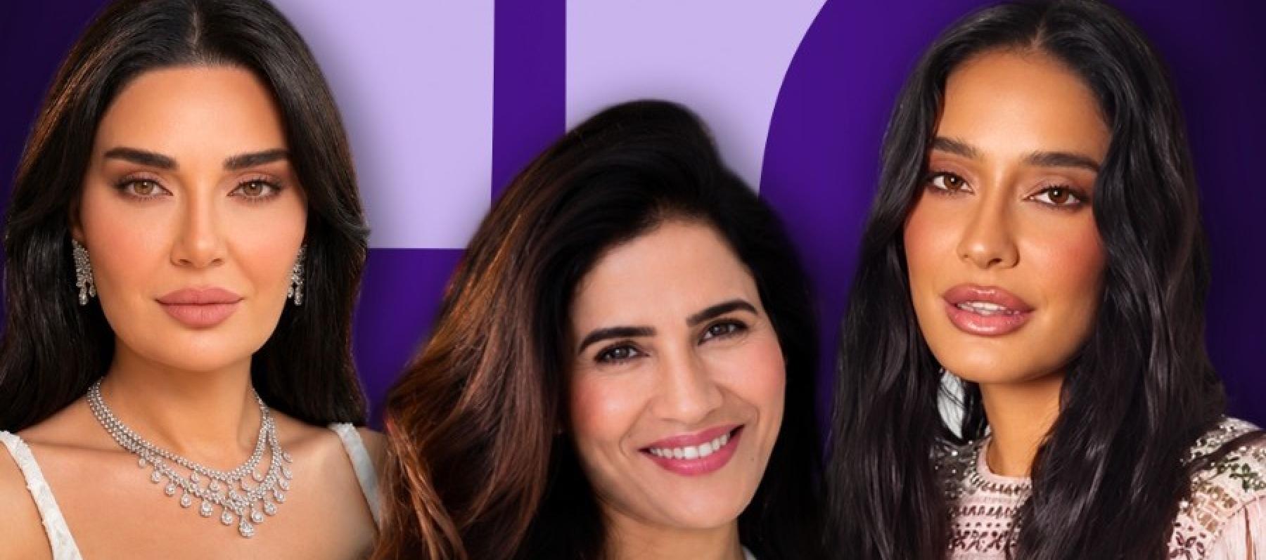 سيرين عبد النور و ليزا هايدون مع Pallavi Puri 