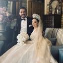 صورة متداولة من زفاف معاذ العمري و ديانا كرزون