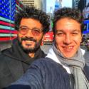 نور خالد النبوي مع والده-صورة من انستغرام