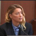 امبر هيرد - الصورة من البث المباشر لمحاكمتها في قضية التشهير بجوني ديب