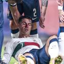 إصابة كريستيانو رونالدو في مباراة البرتغال و التشيك 