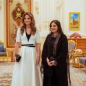 الملكة رانيا تلتقي السيدة عهد بنت عبدالله البوسعيدية 