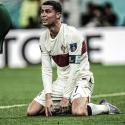 حسرة رونالدو بعد الخروج من كأس العالم أمام المغرب - تويتر