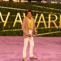 محمد منير على السجادة الخزامية في Joy Awards - تويتر