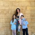 نادين نجيم وأطفالها هفن وجوفاني - صورة من إنستقرام