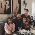 بسمة بوسيل وتامر حسني وأولادهم رمضان ٢٠٢٤ - صورة من انستقرام