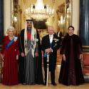 الملك تشارلز  و الامير تميم بن حمد آل ثاني