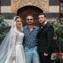 مكسيم خليل وسط شقيقته وزوجها