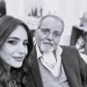 عبير نعمة مع  والدها