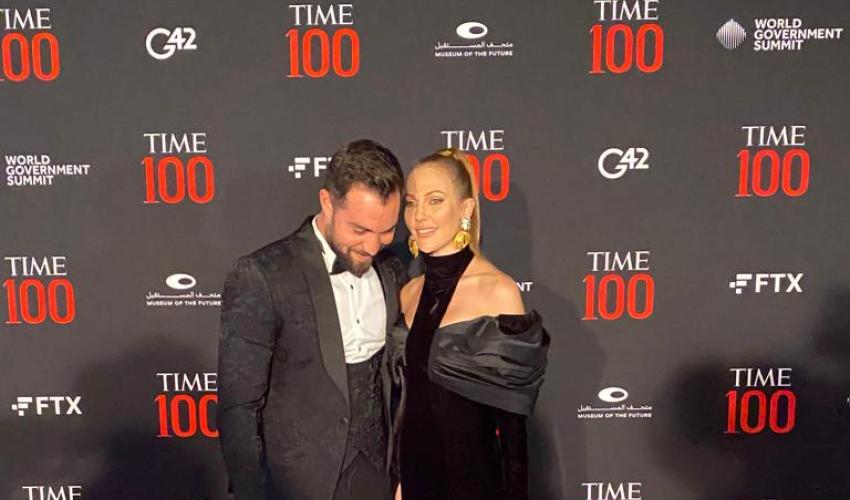 مريم أوزرلي وباسل الزارو مفاجأة حفل الـ Time 100  في دبي