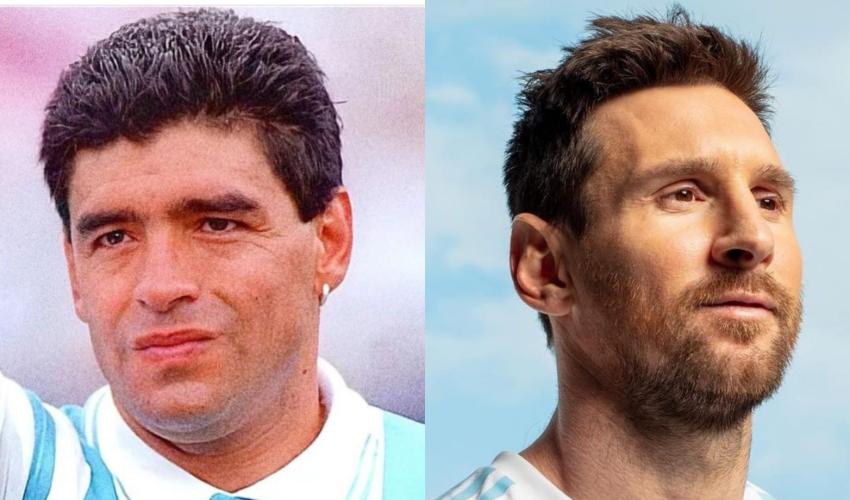 ميسي ومارادونا