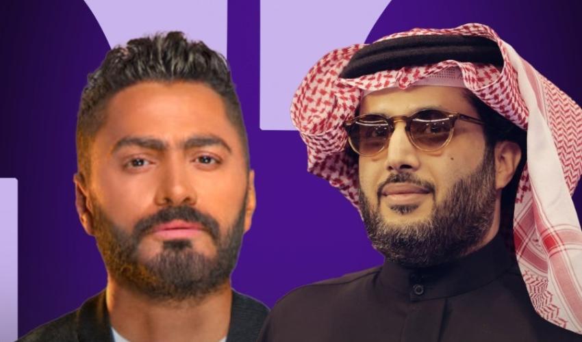 تركي آل الشيخ و تامر حسني - صورة معدلة