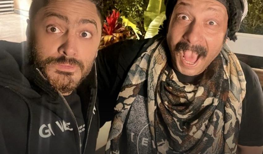 تامر حسني ومحمد ثروت من فيلم ريستارت