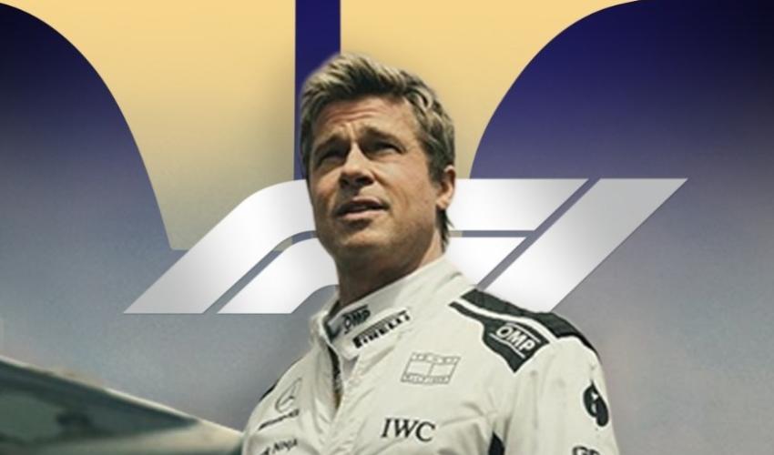 صورة براد بيت من بوستر فيلم f1 THE MOVIE