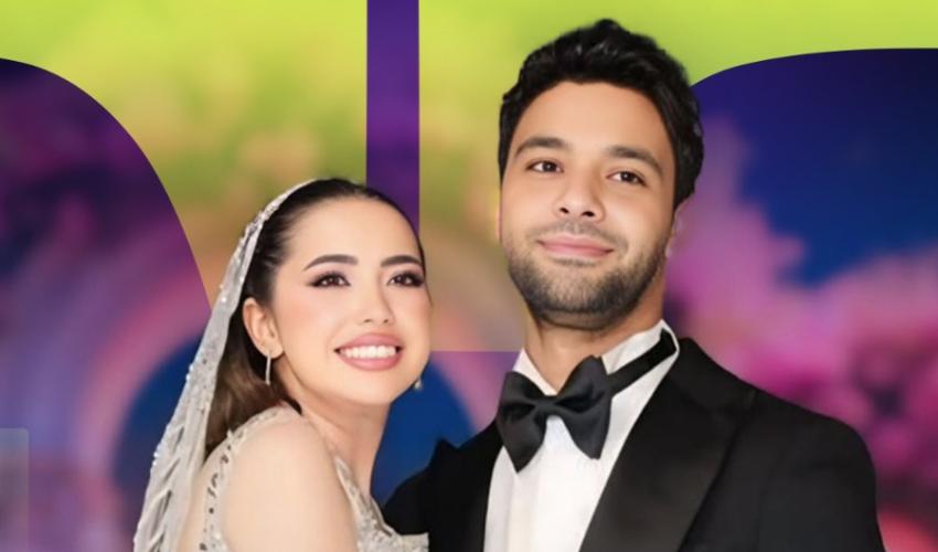 أحمد جمال و عروسه فرح الموجي - صورة معدلة 