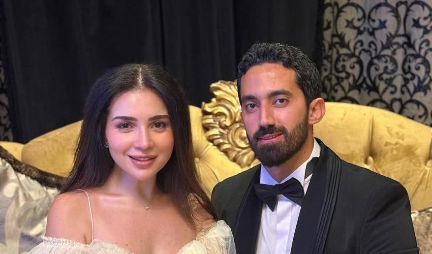 مي عز الدين وعريسها