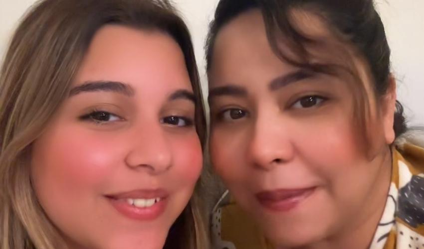 شيرين عبد الوهاب مع  ابنتها هنا بأحدث ظهور