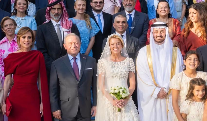 عقد قران الأميرة سارة بنت فيصل بن الحسين في قصر زهران