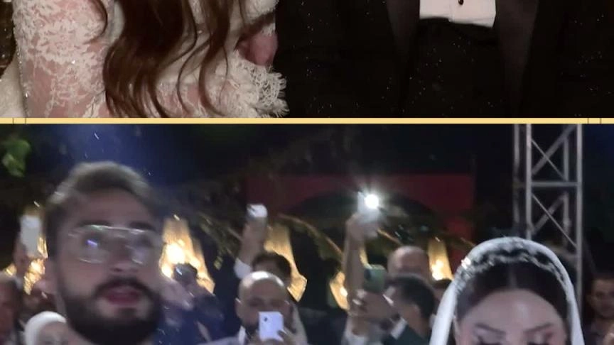 POST - نتالي الأحمد وعريسها في يوم زفافهما