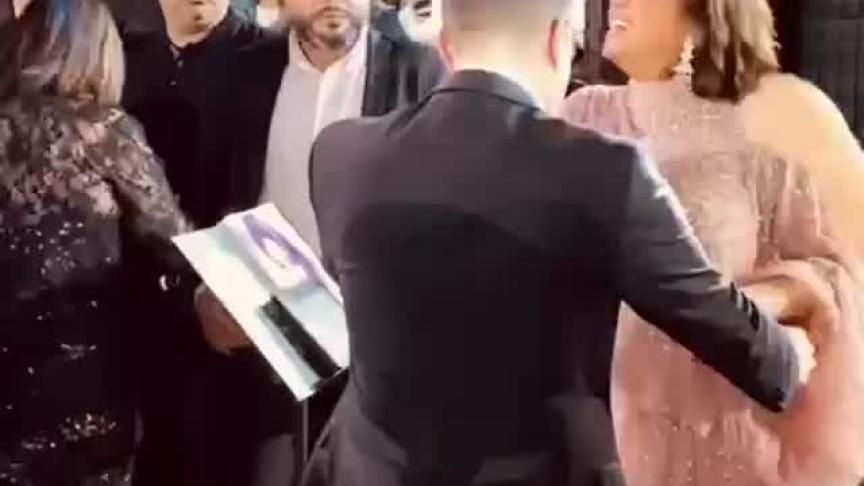شيرين عبدالوهاب وحسام حبيب يحضران أحد الأعراس