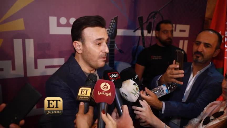 صابر الرباعي ولقاء معه على هامش مهرجان جرش