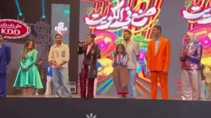 نور الغندور في عرض مسرحية صنع في الكويت بأبوظبي