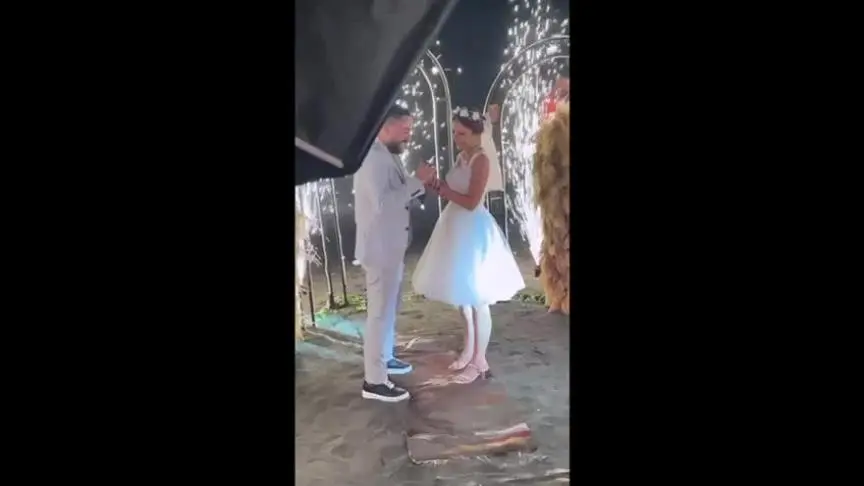 حفل زفاف اياد عيسى و نادين تحسين بيك