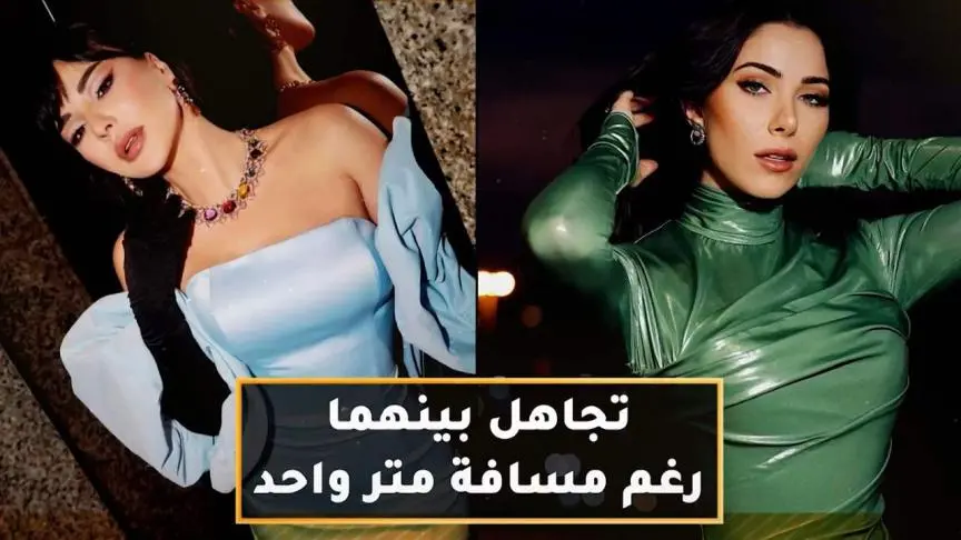 تجاهل بين ماغي بوغصن ودانييلا رحمة رغم مسافة متر واحد بينهما