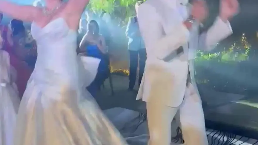 من زفاف سارة ابي كنعان و وسام فارس