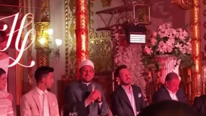 ليلى زاهر  و هشام جمال يحتفلان بعقد قرانهما