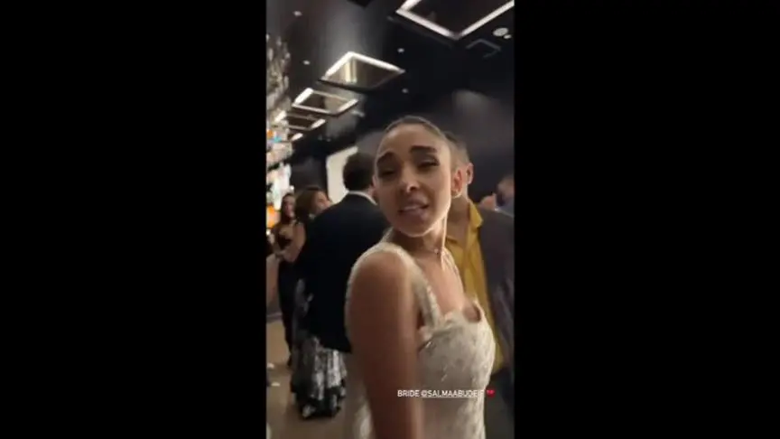 من حفل زفاف سلمى ابو ضيف