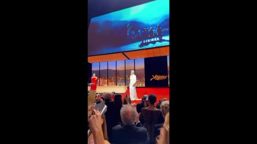 خلال تكريم ميرل ستريب في مهرجان كان