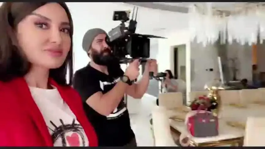 ميساء مغربي من كواليس تصوير مسلسل آدم وحواء